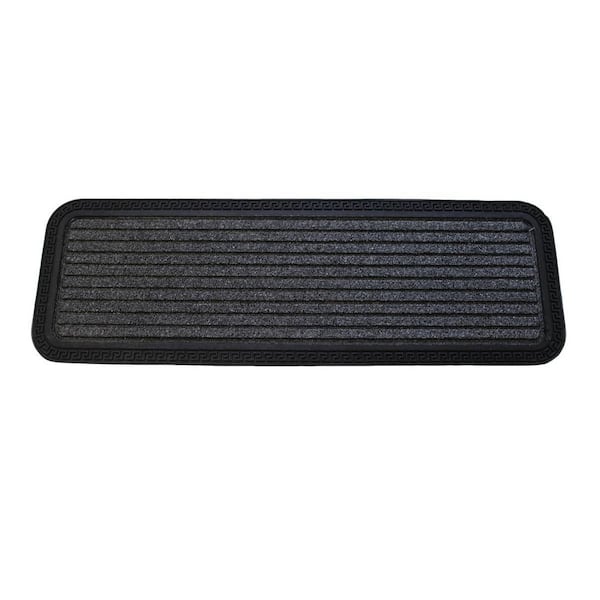 30 in. x 10 in. Gray Synthetic Outdoor Door Mat