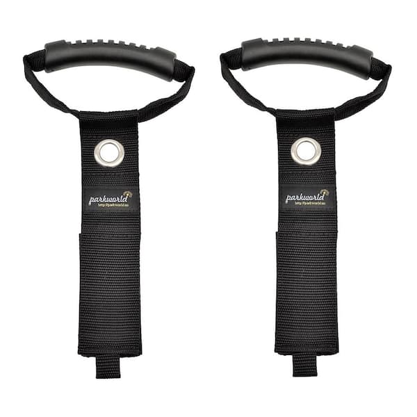 parkworld 16 in. Extension Cord Storage Strap Cable Organizer Heavy-Duty Hook and Loop Straps with Grommet and Handle (2-Pack)