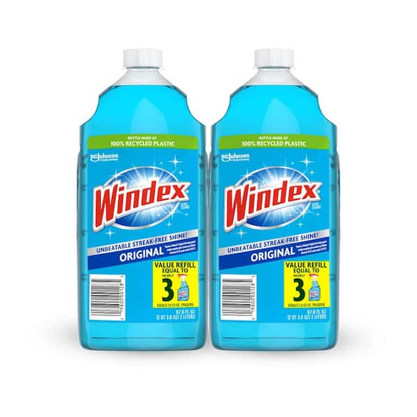 Windex 67.6 oz. Original Glass Cleaner Refill Combo (2-Pack)