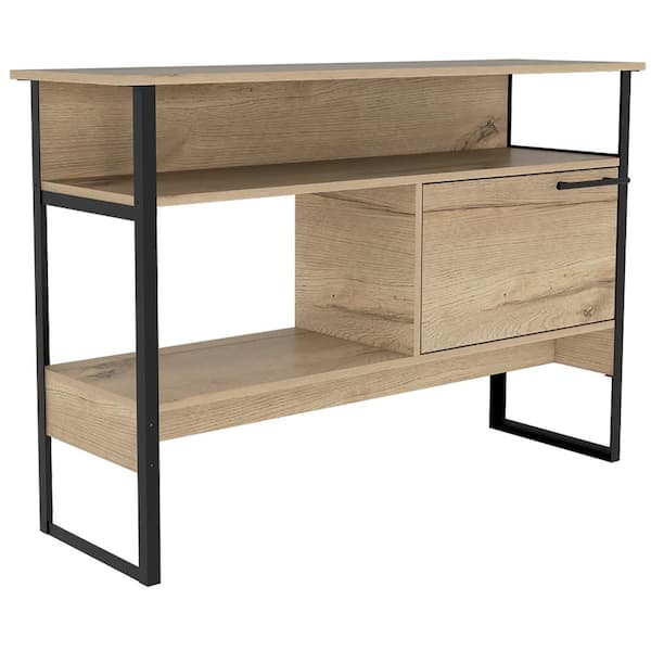 RST BRANDS Emery 31 in. x 47 in. Natural Wood Sideboard Cabinet with Urban Industrial Design