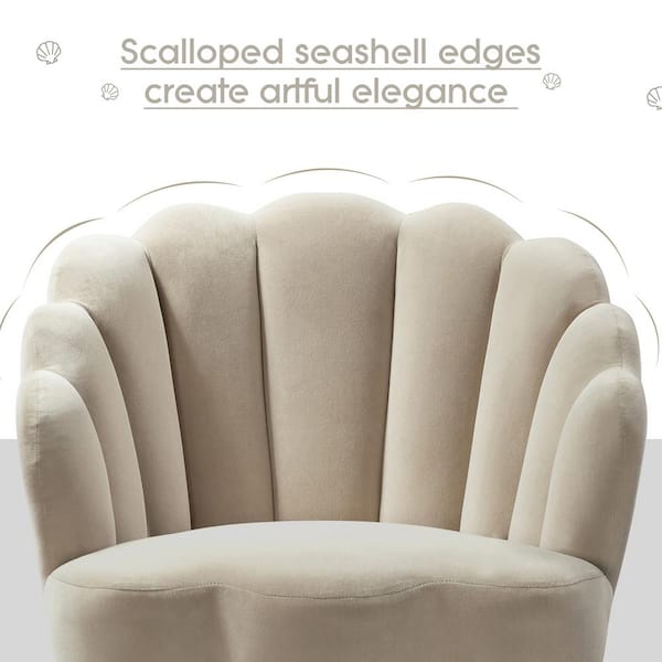 Scallop discount swivel chair