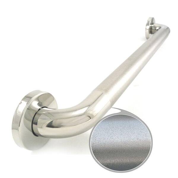 WingIts Premium Series 42 in. x 1.5 in. Grab Bar in Polished Peened Stainless Steel (45 in. Overall Length)