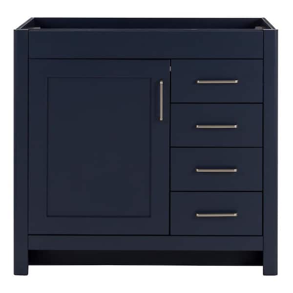 Westcourt 36 in. W x 22 in. D x 34 in. H Bath Vanity Cabinet without Top in Blue