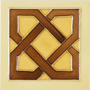 Hand-Painted Ceramic Dulce 6 in. x 6 in. x 6.35 mm Glazed Ceramic Wall Tile (2.5 sq. ft. / case)