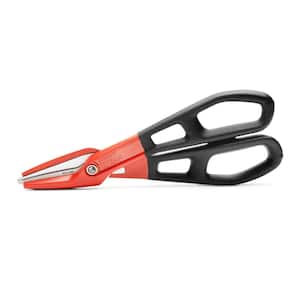 12 in. Aluminum Serrated Blade Tinner Snips with Dipped Grips