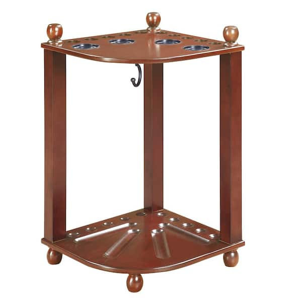 Regent Walnut Finished Corner Floor Cue Rack