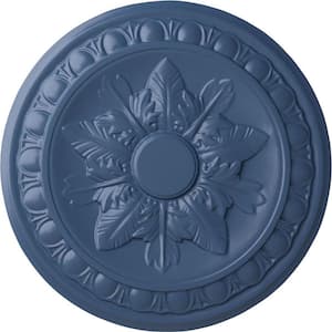 17-3/4" x 1-1/8" Exeter Urethane Ceiling Medallion (Fits Canopies upto 3-1/8"), Hand-Painted Americana