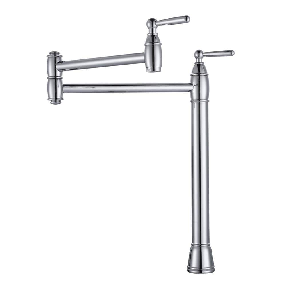 ARCORA Deck Mounted Pot Filler with Lever Handle in Chrome AR7104800C