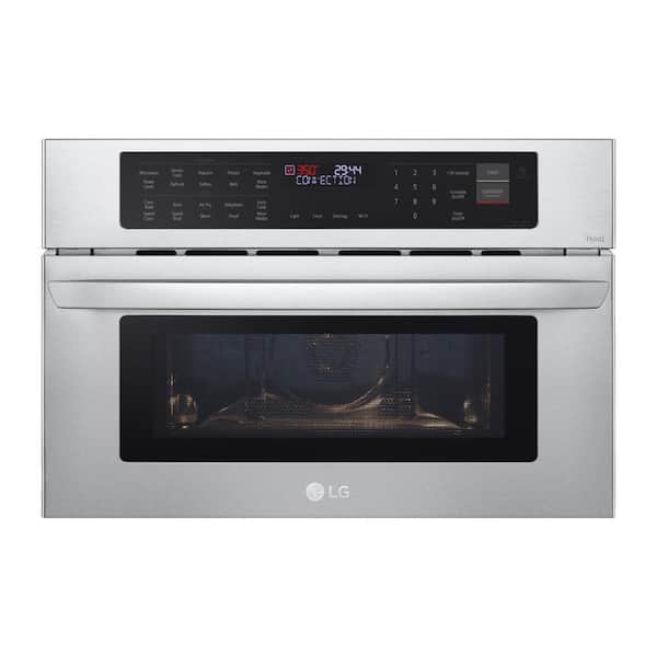 LG 30 in. Width 1.7 cu. Ft. Smart Stainless Steel Built-In Microwave and Speed Oven with Convection and Air Fry