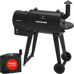 459 sq. in. Wood Pellet Grill and Smoker PID, Black