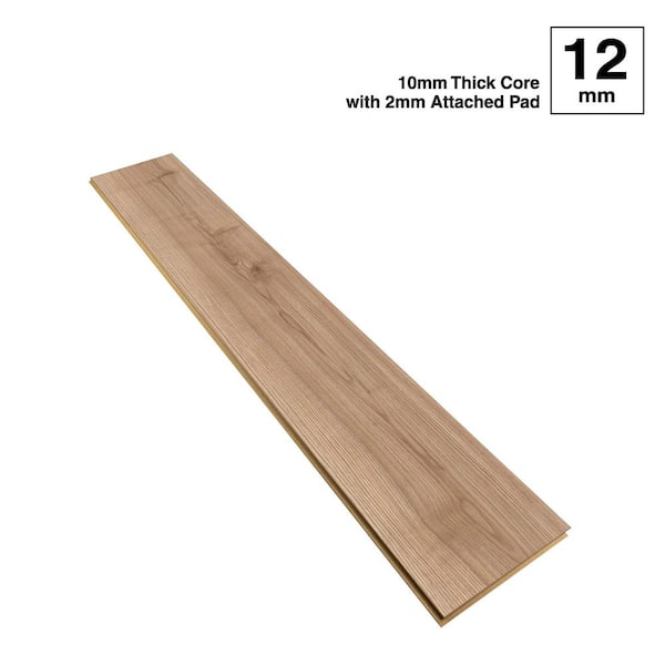 Home Decorators Collection Russell Bay Ash 12 mm T x 8.03 in. W Waterproof Laminate Wood Flooring (15.9 sq. ft./case)