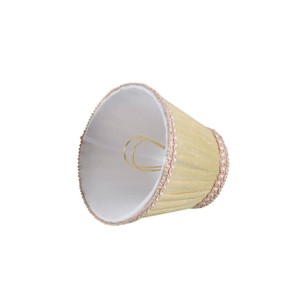 Ivory Gauze Textured Fabric Empire Lamp Shades Set of 6