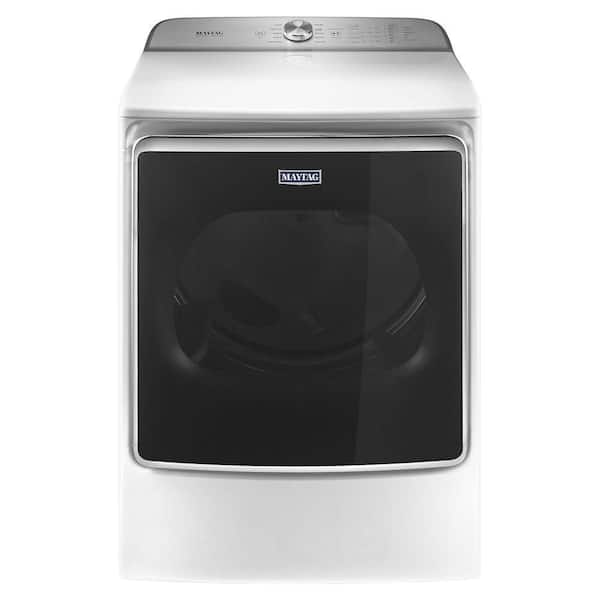 Maytag 9.2 cu. ft. 240-Volt White Electric Vented Dryer with Extra Moisture Sensor, ENERGY STAR