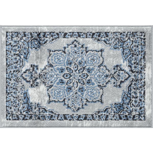 Tayse Rugs Wyatt Oriental Gray 2 ft. x 3 ft. Indoor Area Rug