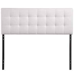 Lily White Queen Upholstered Vinyl Headboard