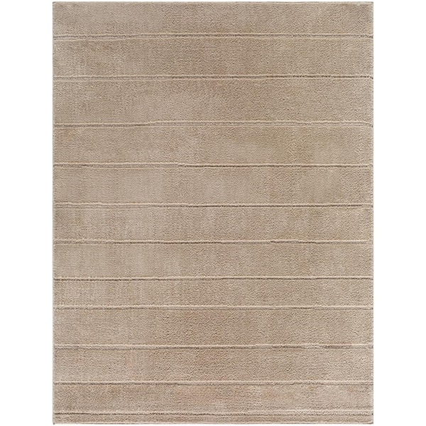 Livabliss x Our PNW Home Cascade Taupe 8 ft. x 10 ft. Global Indoor Area Rug