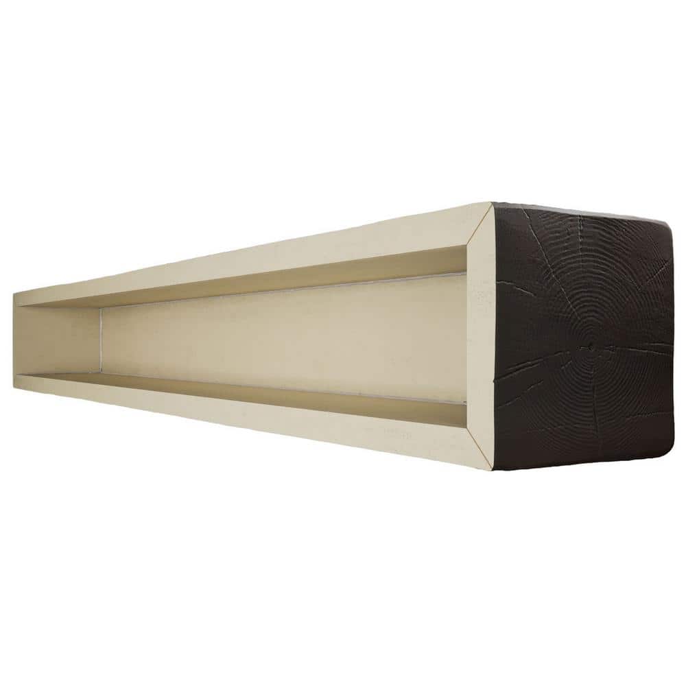 Hickory Finished Polyurethane U-Shaped Faux Wood Beam