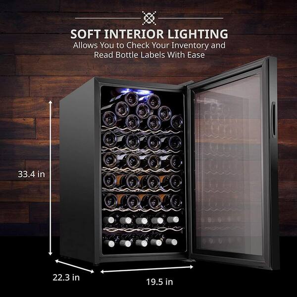 ivation compressor freestanding wine cooler