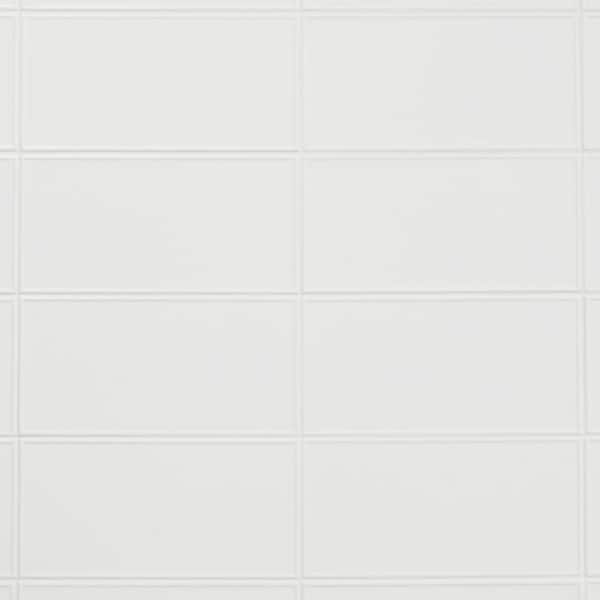 Victoria Blue 4 in. x 8 in. Matte Ceramic Wall Tile (28 Pieces, 6.02 Sq. Ft. / Case)
