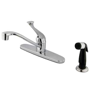 Chatham Single Handle Centerset Standard Kitchen Faucet in Polished Chrome