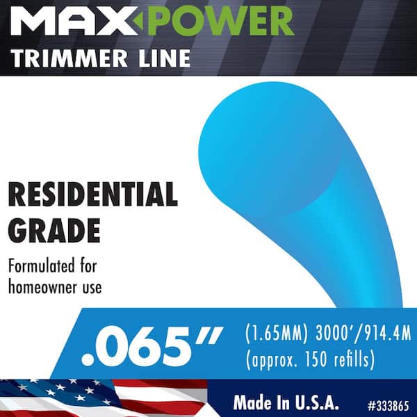MaxPower 0.065 in. Dia 3000 ft. L Round Trimmer Line 333865