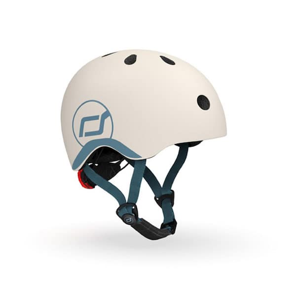 Helmet 7.9 in. W x 9 in. D x 9 in. H Bike and Scooter Helmet with LED Light, XXS, Ash