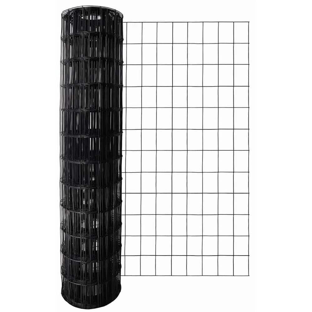 36 in. x 50 ft. 16-Gauge PVC Coated Black Metal Garden Border Fencing Roll Mesh for Plant Protection Poultry Netting price history on PriceWatchPro