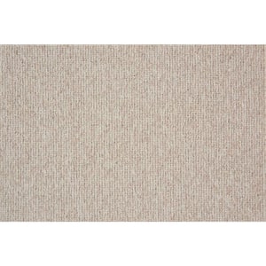 Tidal Tweed - Natural - Beige 13.2 ft. 39.23 oz. Wool Loop Installed Carpet