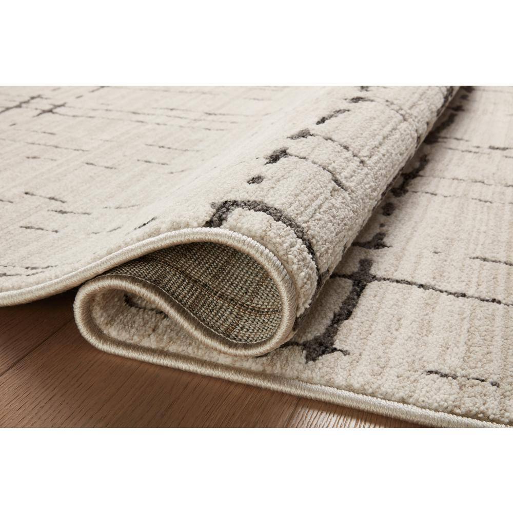Handmade Gray and Sand Synthetic Runner Rug 2'-7" x 12'-0"