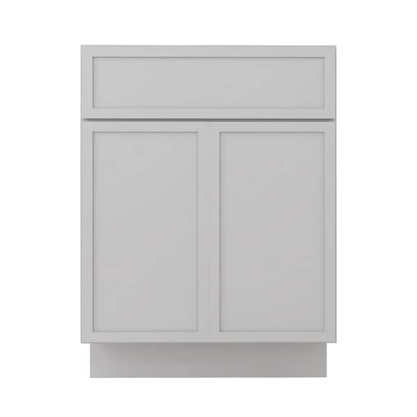 24 in. W x 21 in. D x 32.5 in. H 2-Doors Bath Vanity Cabinet without Top in Gray