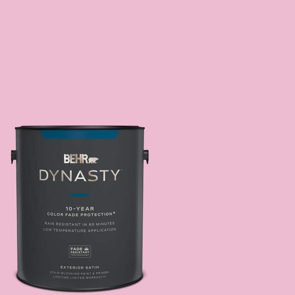 BEHR DYNASTY 1 gal. #P130-2A Dainty Pink Satin Enamel Exterior Stain ...