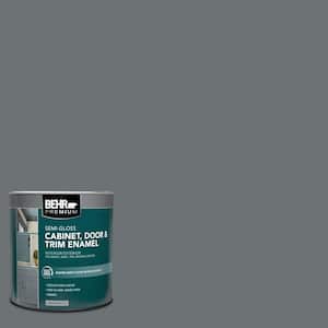 1 qt. #MQ5-28 Dawn Gray Semi-Gloss Enamel Interior/Exterior Cabinet, Door & Trim Paint