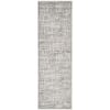 SAFAVIEH Adirondack Silver/Ivory 3 Ft. X 12 Ft. Abstract Runner Rug ...