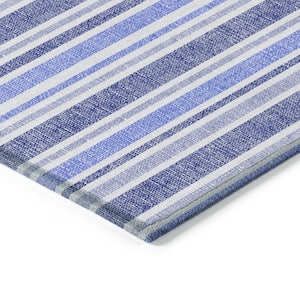 Chantille ACN531 Blue 2 ft. 3 in. x 7 ft. 6 in. Machine Washable Indoor/Outdoor Geometric Runner Rug