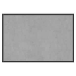 Stylish Black Narrow 37 in. x 25 in Magnetic Board, Memo Board