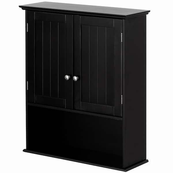 Basicwise Bathroom Storage Cabinet, 16.5 W x 6.25 D x 27.5 H, 2