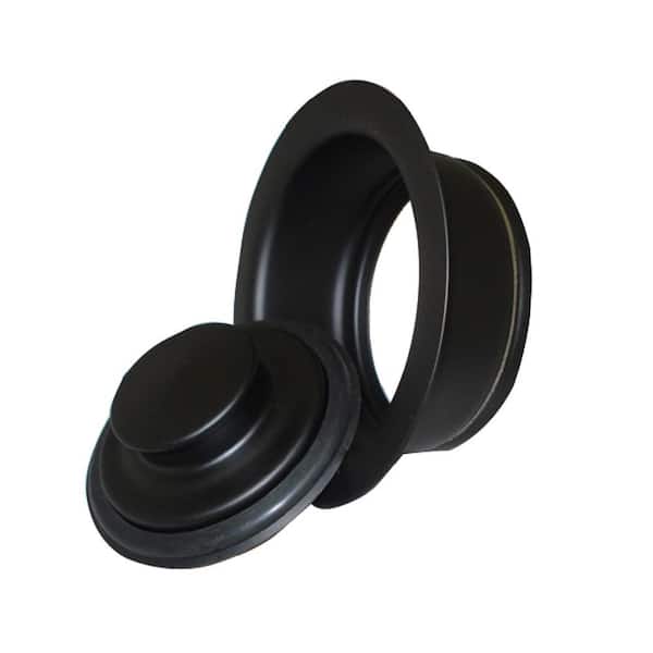 Everbilt Designer Color Sink Flange and Stopper Set in Black