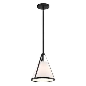 00633779095610, Fulton 1-Light Black Pendant-Light