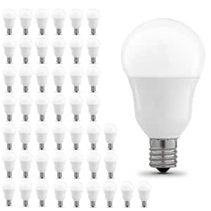 60-Watt Equivalent A15 Intermediate E17 Dimmable CEC 90+ CRI White LED Ceiling Fan Light Bulb, Daylight 5000K (48-Pack)