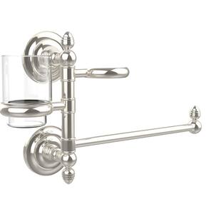Allied Brass Prestige Que New Collection 24 In. Wall Mounted Towel Bar In Matte White Pqn 41 24 Whm