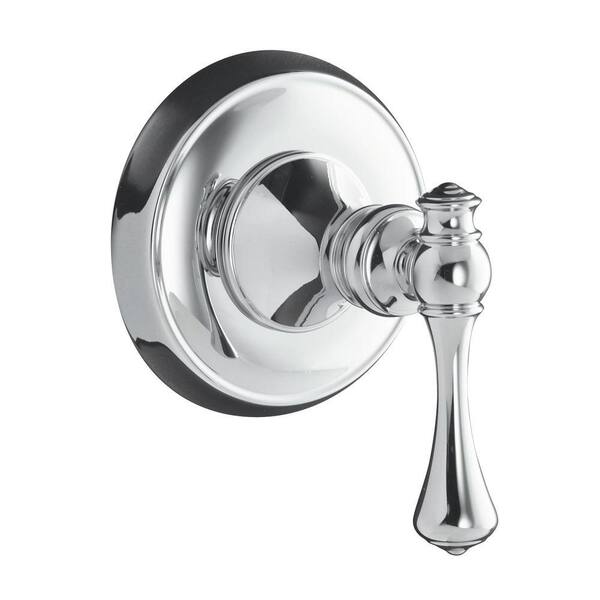 KOHLER Revival 1-Handle Transfer Valve Trim Kit with Traditional Lever Handle in Polished Chrome (Valve Not Included)