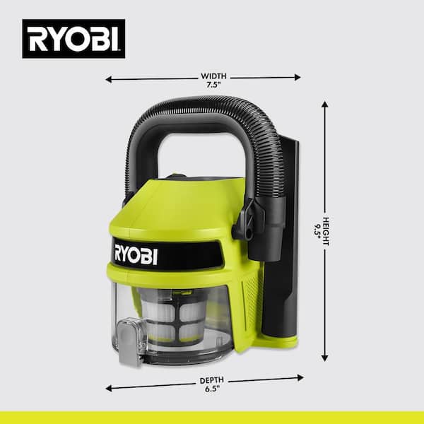 RYOBI ONE+ 18V Cordless GoGoVac Handheld Vacuum Cleaner Kit with