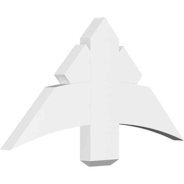 Ekena Millwork Alberta 36 in. W x 18 in. H x 2 in. D Signature Polyurethane Bracket