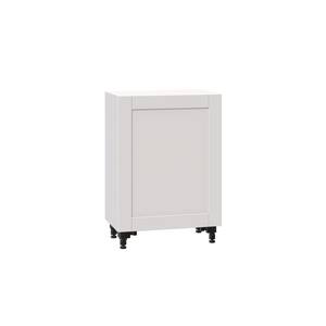 Shaker Assembled 24x34.5x14 in. Shallow Base Cabinet in Vanilla White
