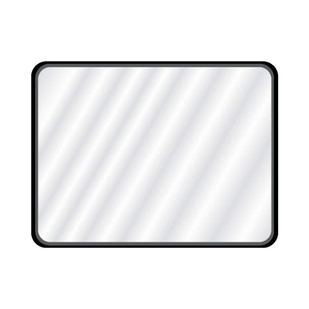 Raven 36 in. W x 48 in. H Rectangular Metal Framed Wall Mounted Bathroom Va