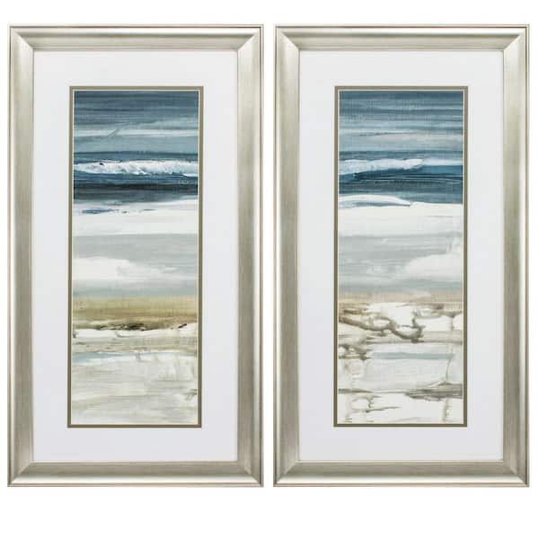HomeRoots Victoria 8 in. x 10 in. Brushed Silver Gallery Frame ( Set of 2 )