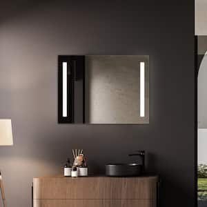 Treviso 24 in. W x 32 in. H Rectangular Frameless LED Wall Mount Bathroom Vanity Mirror in Chrome