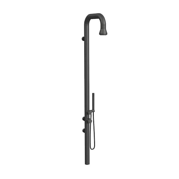 1-spray 3.5 in. Dual Shower Head and Handheld Shower Head in White 1-spray 3.5 in. Dual Shower Head and Handheld Shower Head in White