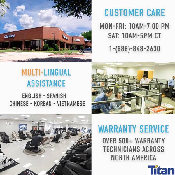 TITAN - Osaki 7200 Series Black Faux Leather Reclining 2D Massage Chair with Zero Gravity and Integrated Bluetooth Speakers