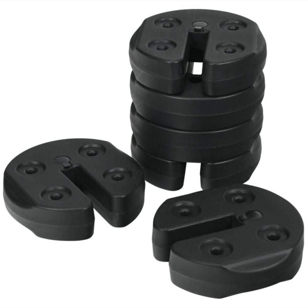 6-Piece Patio Umbrella Base Water Filled Weight Plates in Black price history on PriceWatchPro